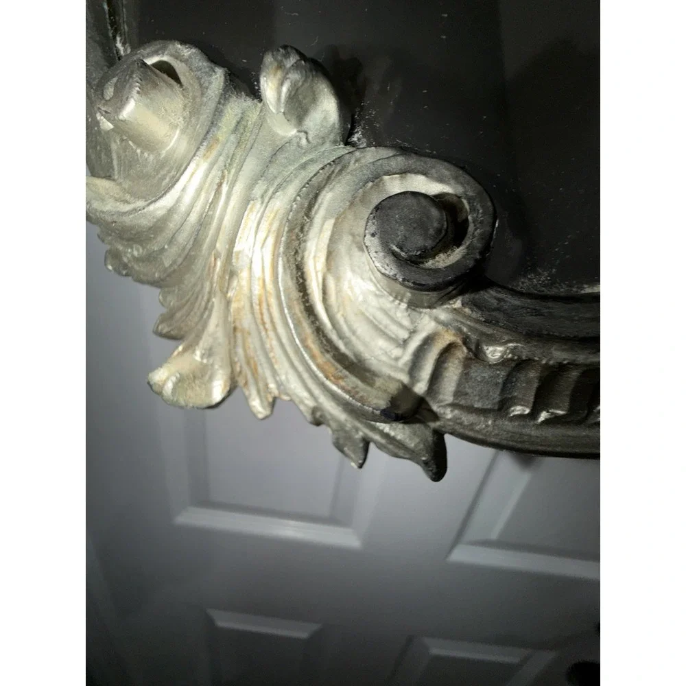 Euromarchi Ornate Mirror Made In Italy Wall Hanging Silver
